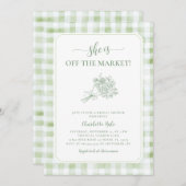 Market Farmers Bruids Douche Uitnodiging (Voorkant / Achterkant)