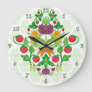 Market Fresh Damask Grote Klok