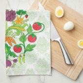 Market Fresh Damask Theedoek (Quarter Fold)