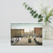 Market St., Newark NJ 1909  Briefkaart (Staand voorkant)