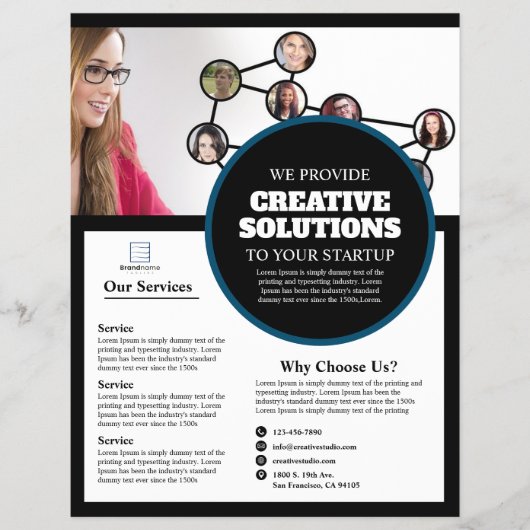 Marketing Agency Business Flyer (Voorkant)