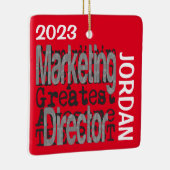 Marketing Director Extraordinaire CUSTOM Keramisch Ornament (Rechts)