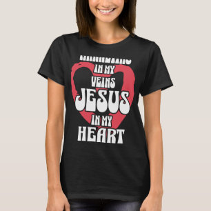 Marketing in Mijn Aderen Jezus in Mijn Hart T-shirt