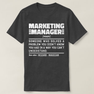 Marketing Manager Noun Advertentie Specialist T-shirt