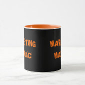 Marketing Maniac Funny Manager Exec Functietitel Mok (Midden)