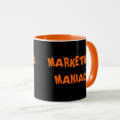 Marketing Maniac Funny Manager Exec Functietitel Mok (Voorkant rechts)