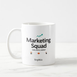 Marketing Squad Gepersonaliseerde Naam Koffiemok