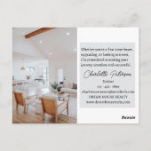 Marketing van Estate Agent Briefkaart (Achterkant)