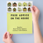 Marketing van Estate Agent Flyer (Hand)