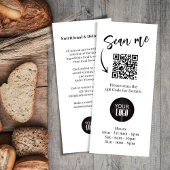 Marketingbrochure Logo Eenvoudige QR-code Reclamekaart