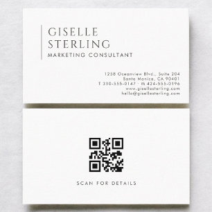 Marketingconsultant Modern Professionele QR-code Visitekaartje