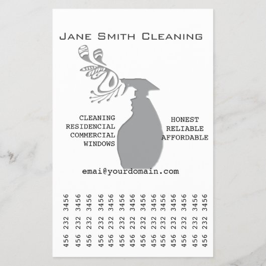 Marketingschaar Trendy Moderne verstuiffles Flyer (Achterkant)