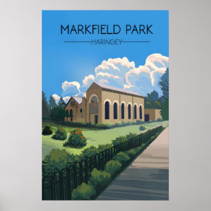 Markfield Park Haringey Londen Reisposter Poster
