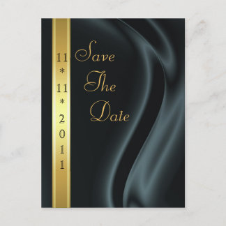 Markies Black Silk Gold Save The Date Briefkaart