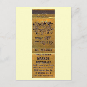 Marko's Restaurant, Brooklyn, New York Briefkaart