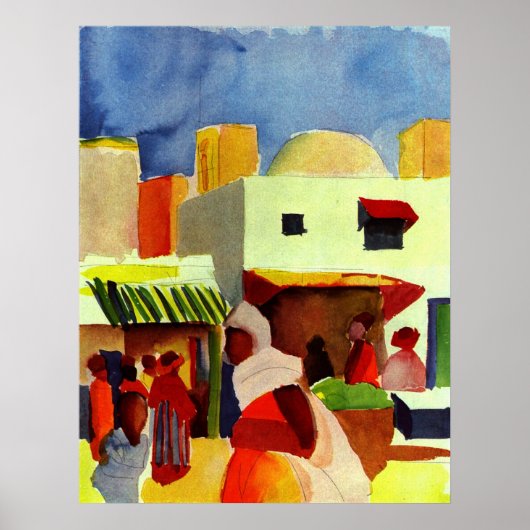 Markt Algier Poster (Voorkant)