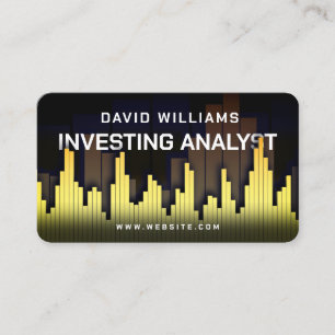 Markt en financiële kaarsen Visitekaartje