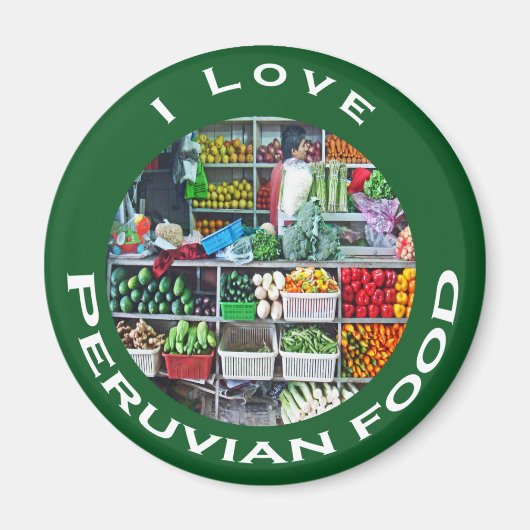 Markt groenten magneet (Voorkant)