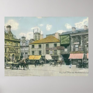 markt - Huddersfield Marketplace Poster