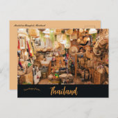 Markt in Bangkok en Thailand Briefkaart (Voorkant / Achterkant)
