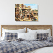 Markt in Jaffa | Gustav Bauernfeind | Canvas Prin (Insitu (Slaapkamer))
