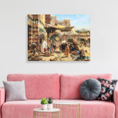 Markt in Jaffa | Gustav Bauernfeind | Canvas Prin (Insitu (Woonkamer))