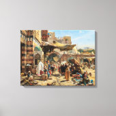Markt in Jaffa | Gustav Bauernfeind | Canvas Prin (Voorkant)