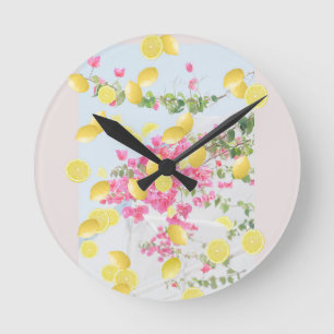 Markt Positano Italië #1 #wall #art Ronde Klok