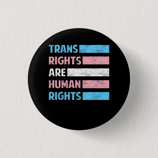 Markt Trans Rights is Mensenrechten LGBT-gemeensch Ronde Button 3,2 Cm (Voorkant)