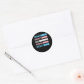 Markt Trans Rights is Mensenrechten LGBT-gemeensch Ronde Sticker (Envelop)