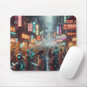 Markt van Neon Wonders Muismat (Met muis)