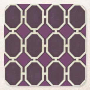 Marktbewegingen VIII Vierkante Kartonnen Onderzetter