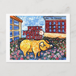 Marktcentrum Pig Briefkaart