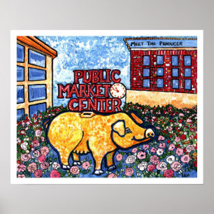 Marktcentrum Pig Poster