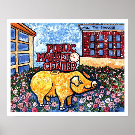 Marktcentrum Pig Poster (Voorkant)