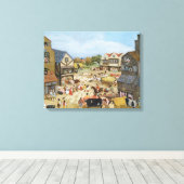 Marktdag Canvas Afdruk (Insitu (Houten vloer))