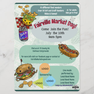 Marktdag Evenement Flyer (Geen AI) Save The Date