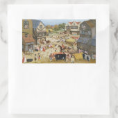 Marktdag Rechthoekige Sticker (Tas)