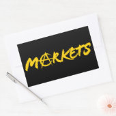 Markten Rechthoekige Sticker (Envelop)
