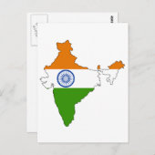 Marktkaart India Briefkaart (Voorkant / Achterkant)