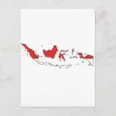 Marktkaart van Indonesië Briefkaart (Voorkant)