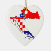 Marktkaart voor Kroatië Keramisch Ornament (Rechts)