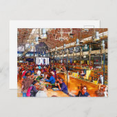 MarktLissabon Portugal Briefkaart (Voorkant / Achterkant)