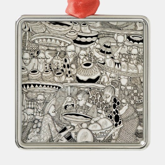 Marktplaats Metalen Ornament (Voorkant)