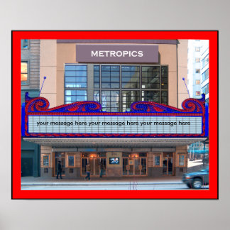 Markttent Poster personaliseer het (45 tekens)