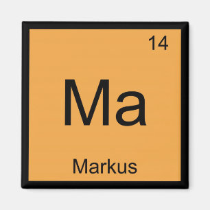 Markus Naam Chemie Element Periodiek Systeem Magneet
