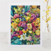 Marla's Bloemen .... kaart   (Gele Bloem)