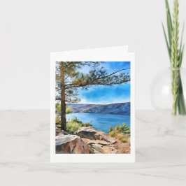 Marla's Devil's Lake Computer Watercolor Painting  Kaart