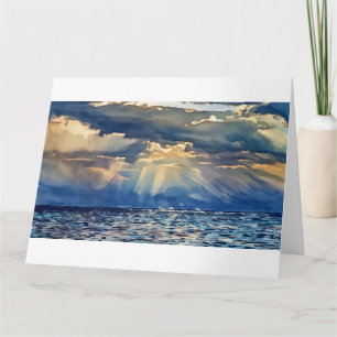 Marla's foto van zonnestralen door wolken kaart