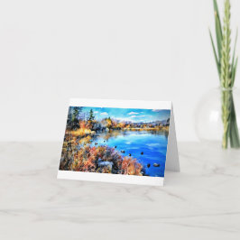 Marla's Water Color Pond card   Kaart